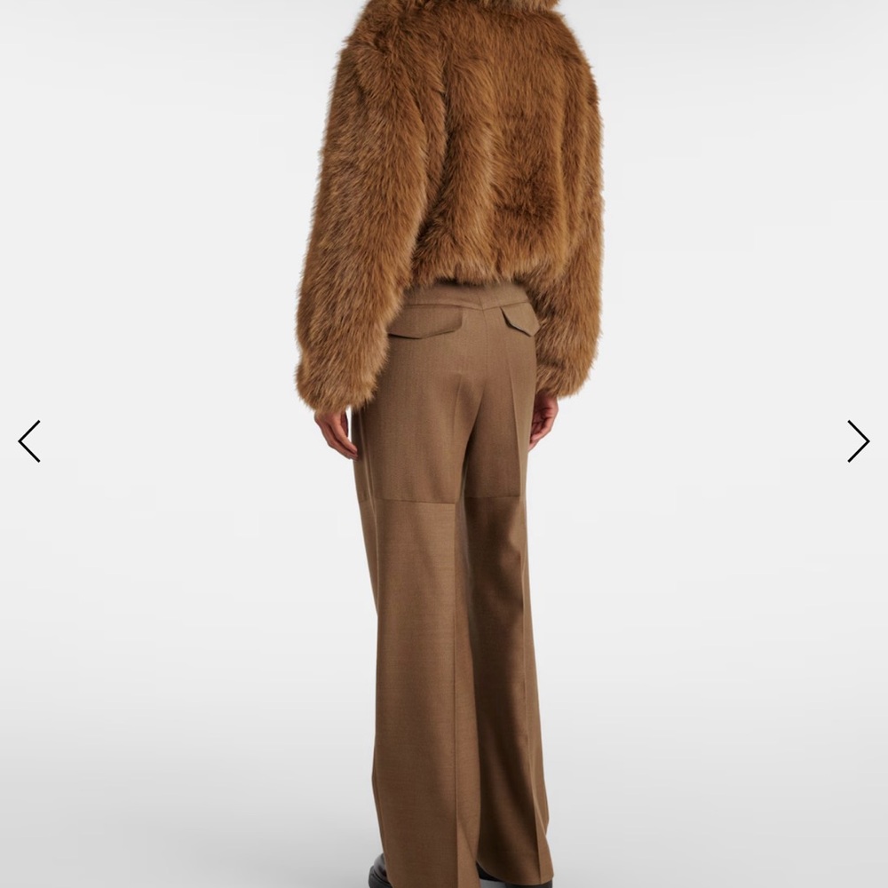 The Frankie Shop Plush Faux Fur Bomber Jacket - Picture 5 of 12